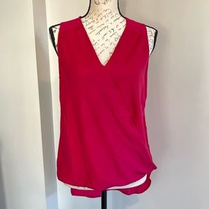 Arden B Pink Vneck Sleeveless Top